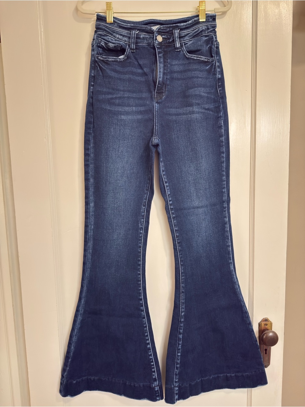 Kancan Jeans high-Rise Dark Blue Flare Jeans for Women